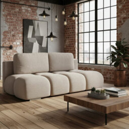 Honey Mini Sofa Bed Has Storage 190X150 Cm Sleeping Surface Beige
