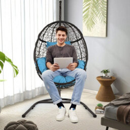 Egg Swing Chair Ultraviolet-Resistant Seat Cushion Hanging Basket - thumbnail 4