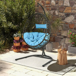 Egg Swing Chair Ultraviolet-Resistant Seat Cushion Hanging Basket - thumbnail 3