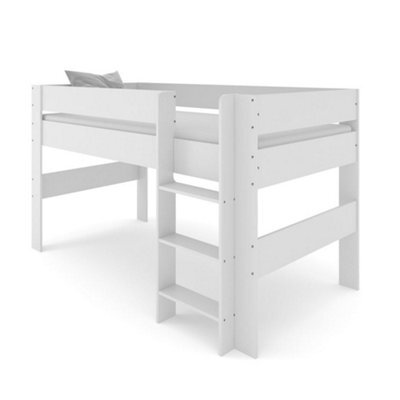 Kidsaw Kids Mid Sleeper In White With Underneath Play Area - image 1