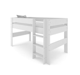 Kidsaw Kids Mid Sleeper In White With Underneath Play Area - thumbnail 3