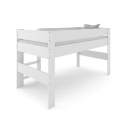 Kidsaw Kids Mid Sleeper In White With Underneath Play Area - thumbnail 4