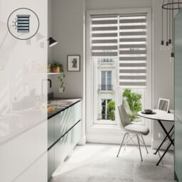 GoodHome Brize Corded Mottled Grey Day & Night Roller Blind (W)90Cm (L)180Cm - thumbnail 7