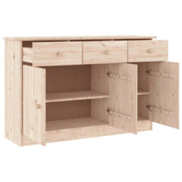 Berkfield Sideboard Alta 112X35X73 Cm Solid Wood Pine - thumbnail 3
