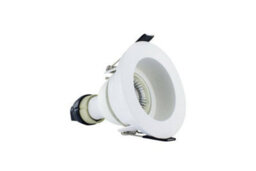 Luminosa Lighting Luminosa Led Fire Rated Downlight Recessed White Gu10 Holder Matt White Ip65 - thumbnail 1