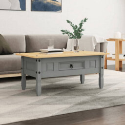 Walplus Coffee Table Mexican Pine Corona Range Grey 100X55X44 Cm - thumbnail 1