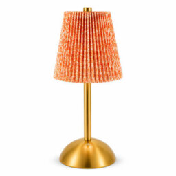 Billtix Bedside Table Lamp Cordless Touch Dimmable Led Lamp Rechargeable Usb Type-C Table Light Cream Fabric Shade Wooden Base Mod - thumbnail 1