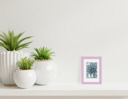 A5 Lilac Picture Frame With Mount For A6 (10.5 X 14.8Cm - 4.1 X 5.8In) Poster, Photo, Artwork, Or Print. - thumbnail 4