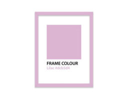 A5 Lilac Picture Frame With Mount For A6 (10.5 X 14.8Cm - 4.1 X 5.8In) Poster, Photo, Artwork, Or Print. - thumbnail 3