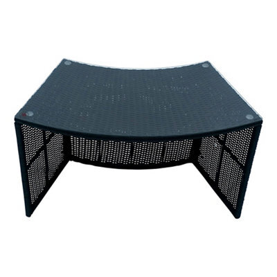 Canadian Spa Company Rattan Effect Black Round Table