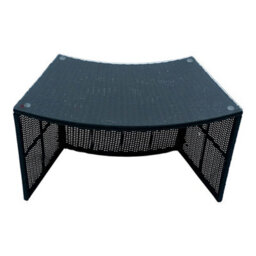 Canadian Spa Company Rattan Effect Black Round Table - thumbnail 1