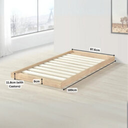 Reinforced Beds 3Ft Single Banham Bed - Oak Finish Incl. Trundle - thumbnail 5
