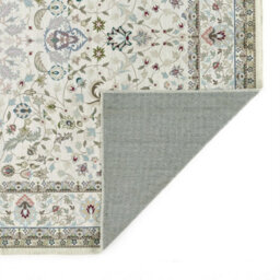 Washable Traditional Rug, Anti-Shed Bordered Rug, Floral Rug For Bedroom, Living Room, & Dining Room-120Cm X 170Cm - thumbnail 2