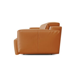 Valencia Valentina Leather Three Seats Recliner Sofa Cognac Nappa 11000 Leather Kiln-Dried Wood Adjustable Headrest - thumbnail 8