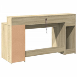Walplus Desk With Led Lights Sonoma Oak 160X55X91 Cm Engineered Wood - thumbnail 8