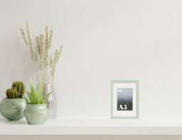 A5 Mint Green Picture Frame With Mount For A6 (10.5 X 14.8Cm - 4.1 X 5.8In) Poster, Photo, Artwork, Or Print. - thumbnail 4