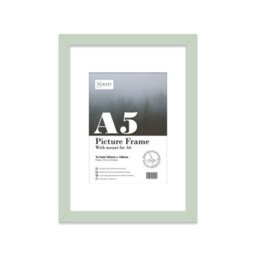 A5 Mint Green Picture Frame With Mount For A6 (10.5 X 14.8Cm - 4.1 X 5.8In) Poster, Photo, Artwork, Or Print. - thumbnail 1