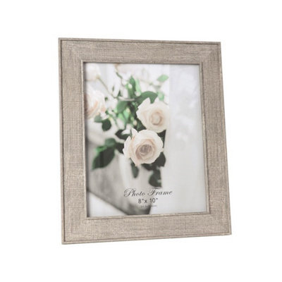 Straits Textured Light Brown Wood Photo Frame - 8X10