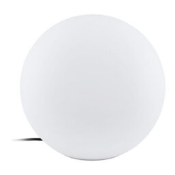 Elegant Ip65 Outdoor Garden Globe Light - 390mm White Plastic With E27 Bulb Socket - thumbnail 1