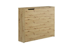 Arte Work Concept Convertible Hidden Desk In Oak Artisan Right - Foldaway Desk With Natural Warmth - thumbnail 2