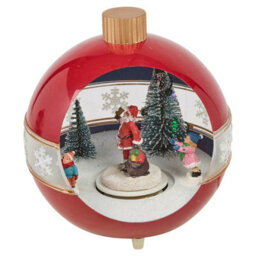 Urbn-Living Urbnliving Led Illuminated Snowball Santa Christmas Winter Scene Decorations Set Of 2 - thumbnail 4