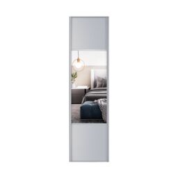 Spacepro Classic Wideline Mirrored Dove Framed Sliding Wardrobe Door (H)2220mm (W)762mm - thumbnail 2