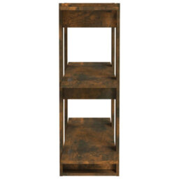 Berkfield Book Cabinet/room Divider Smoked Oak 80X30X87Cm - thumbnail 6
