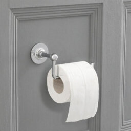 Homestylestore Chrome Wall Mounted Bathroom Toilet Roll Paper Holder - thumbnail 2