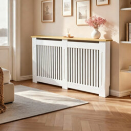 Fativo Vertical Radiator Cover Grill Shelf Cabinet Mdf Wood Modern Traditional Furniture (H 925 X W 1520 X D 200 mm) - thumbnail 7