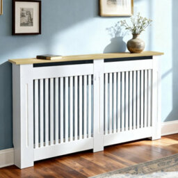 Fativo Vertical Radiator Cover Grill Shelf Cabinet Mdf Wood Modern Traditional Furniture (H 925 X W 1520 X D 200 mm)