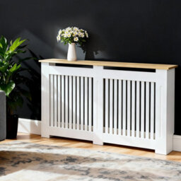 Fativo Vertical Radiator Cover Grill Shelf Cabinet Mdf Wood Modern Traditional Furniture (H 925 X W 1520 X D 200 mm) - thumbnail 8