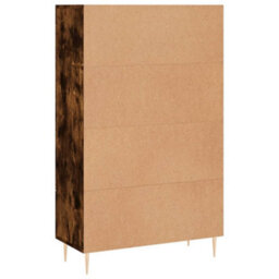 Berkfield Highboard Smoked Oak 69.5X31X115 Cm Engineered Wood - thumbnail 8