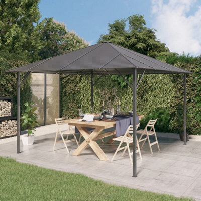 Berkfield Gazebo With Roof 3X3 M Anthracite - image 1