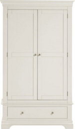 Seconique Bordeaux 2 Door Wardrobe  Ivory And Oak (Partially Assembled) - thumbnail 7