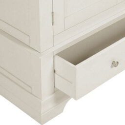 Seconique Bordeaux 2 Door Wardrobe  Ivory And Oak (Partially Assembled) - thumbnail 5