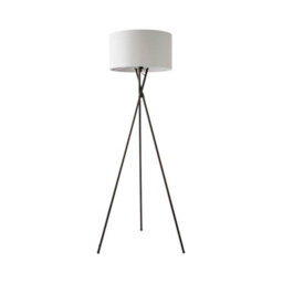 Valuelights Camden Black Tripod Floor Lamp With Grey Drum Shade - thumbnail 8
