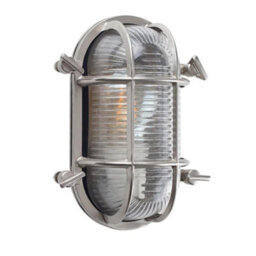 Valuelights Bow Chrome Nautical Oval Bulkhead Ip64 Outdoor Wall Light - thumbnail 7
