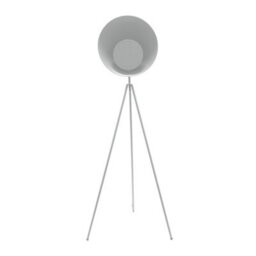 Valuelights Saffy Matt Grey Metal Integrated Led Tripod Metallic Shade Floor Lamp - thumbnail 2