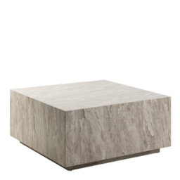 Furniture To Go Dice Square Coffee Table In Grey Marble 90X90X42Cm