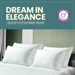 Nod Off 100% British Wool Pillow For Natural Sleep Quilted Wool Temperature Regulating Bed Pillow Adjustable Anti-Allergy Washable - thumbnail 6