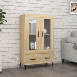 Berkfield Highboard Sonoma Oak 70X31X115 Cm Engineered Wood - thumbnail 1
