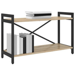 Berkfield Bookcase Sonoma Oak 80 X 30 X 48.5 Cm Engineered Wood - thumbnail 3