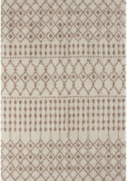 The Rugs Soft Moroccan Diamond Shaggy Rugs And Runners High Pile Ivory And Beige Living Room Kitchen Hallway 1030 - thumbnail 2