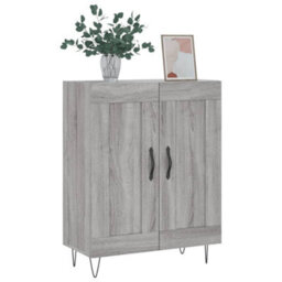 Berkfield Sideboard Grey Sonoma 69.5X34X90 Cm Engineered Wood - thumbnail 3