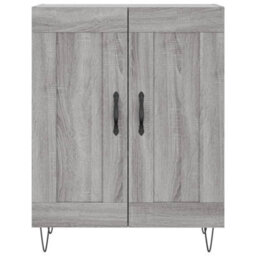 Berkfield Sideboard Grey Sonoma 69.5X34X90 Cm Engineered Wood - thumbnail 5