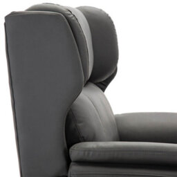 More4Homes Electric Powered Recliner Chair With Wingback Design And Usb Charger Port In Slate Bonded Leather - thumbnail 5