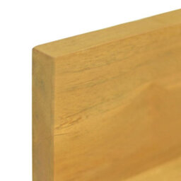 Berkfield Wall Shelves 2 Pcs 110X10X10 Cm Solid Wood Teak - thumbnail 6