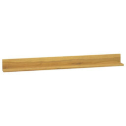 Berkfield Wall Shelves 2 Pcs 110X10X10 Cm Solid Wood Teak - thumbnail 2
