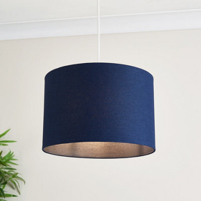 Harbour Studio Ascot Steel Blue Cylinder Lamp Shade (D)30Cm - image 1