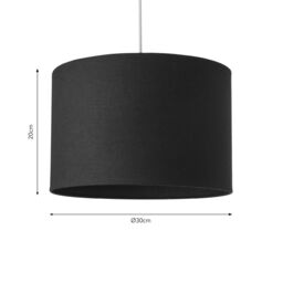 Harbour Studio Ascot Steel Blue Cylinder Lamp Shade (D)30Cm - thumbnail 6